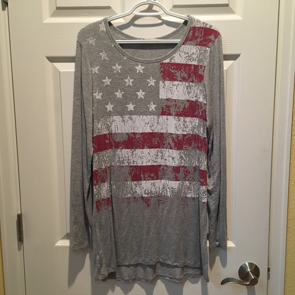 L July 4th patriotic shirt